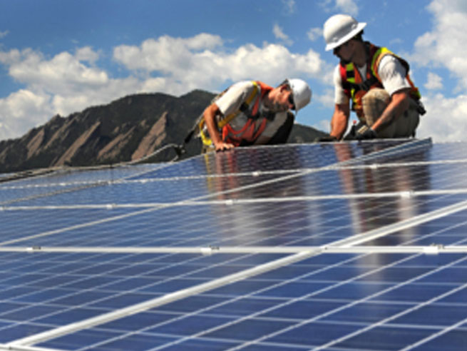 solar panel installation